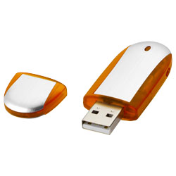 Oválné USB oranžová
