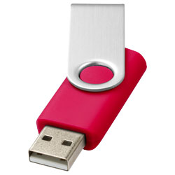 Základní USB rotační růžová