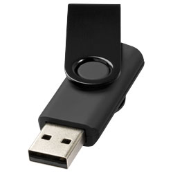 Kovové USB Rotační černá
