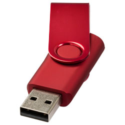 Kovové USB Rotační červená
