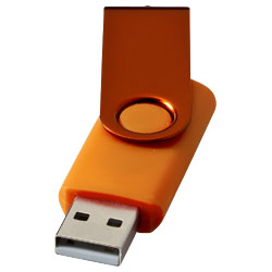 Kovové USB Rotační oranžová