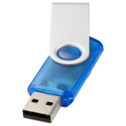 Průsvitný USB Rotační světle modrá