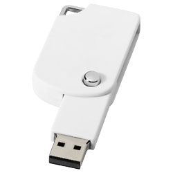 Otočné Čtvercové USB bílá